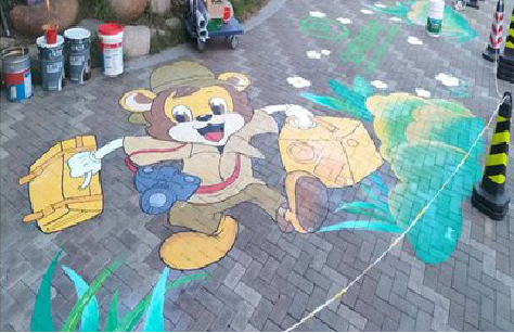 泗县夏季画地面彩绘会遇到的问题