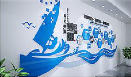 泗县海浪主题文化墙如何设计？