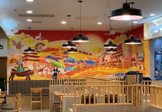 泗县商业空间彩绘介绍。