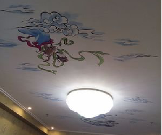 泗县如何快速绘制天花板上的手绘墙？