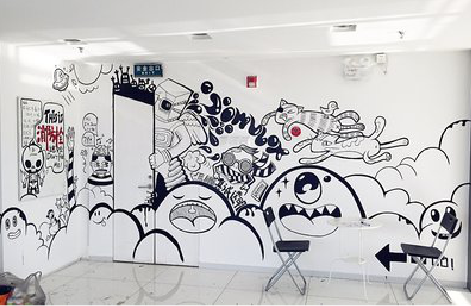 泗县手绘墙并非传统涂鸦。